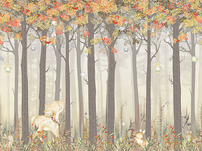 Фотообои Fairy Foxes 3, FAIRY FOXES, Wall street Фотообои Fairy Foxes 3, FAIRY FOXES, Wall street