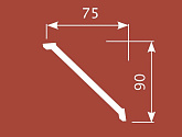 Артикул KX031, 90Х75, Потолочные карнизы, Cosca в текстуре, фото 1