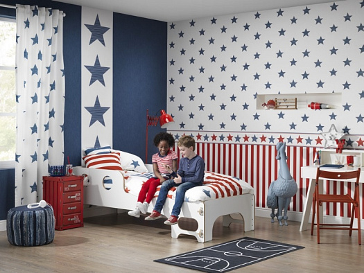 Обои в интерьере артикул 245523,245622, Bambino XVII, Rasch